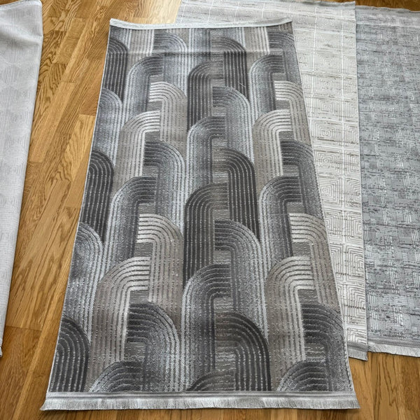 Bambu Teppich Grau