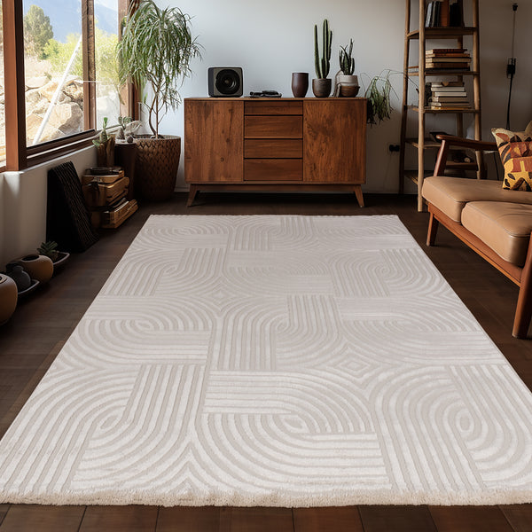 3D Designer Teppich Sahara 1112 Beige