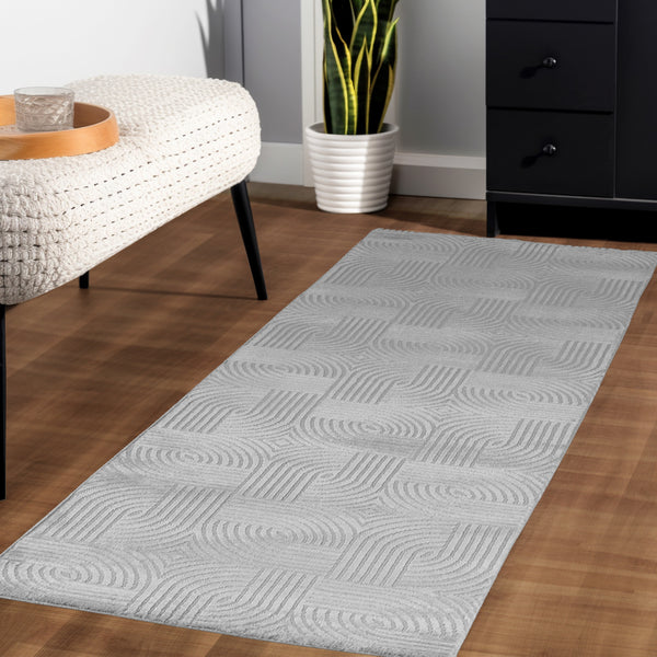 3D Designer Teppich Sahara 1112 Grau