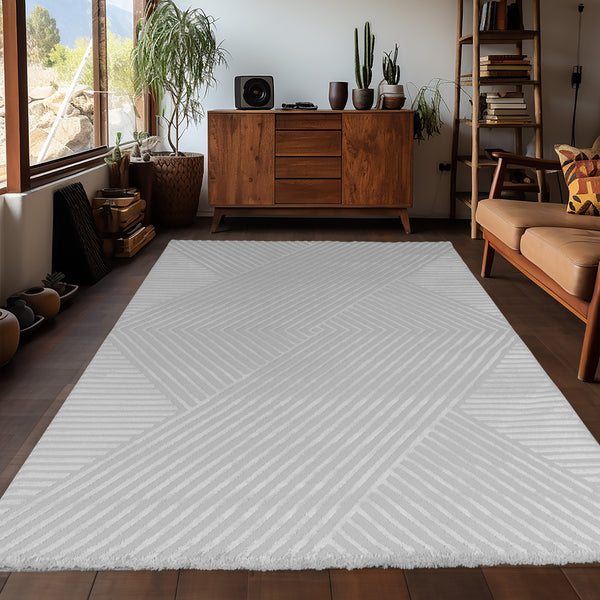 3D Designer Teppich Sahara 1115 Grau