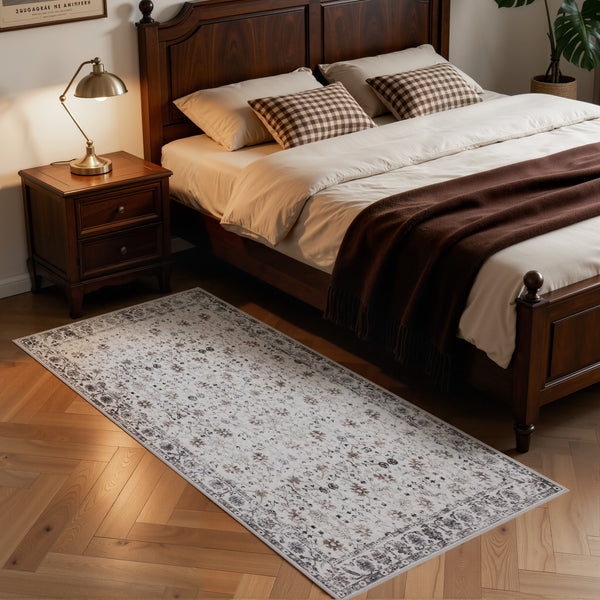 Waschbarer Designer Teppich Für Wohnzimmer, Küche, Flur, Teppichläufer. CREAM