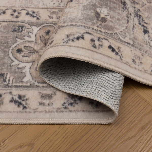 Waschbarer Designer Teppich Für Wohnzimmer, Küche, Flur, Teppichläufer. BEIGE
