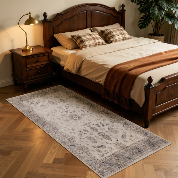 Waschbarer Designer Teppich Für Wohnzimmer, Küche, Flur, Teppichläufer. BEIGE