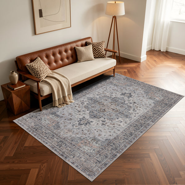 Waschbarer Designer Teppich Für Wohnzimmer, Küche, Flur, Teppichläufer. BEIGE