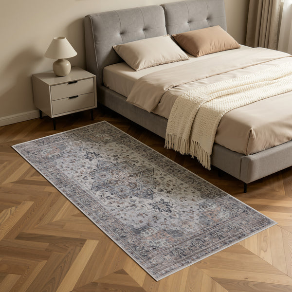 Waschbarer Designer Teppich Für Wohnzimmer, Küche, Flur, Teppichläufer. BEIGE