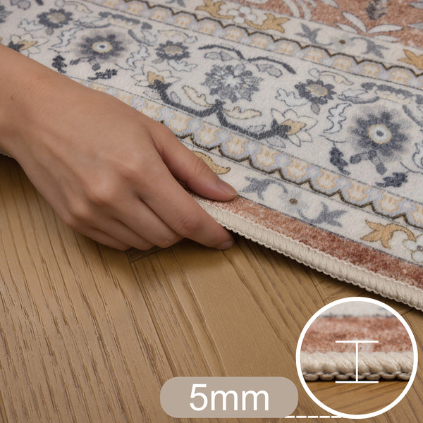 Waschbarer Designer Teppich Für Wohnzimmer, Küche, Flur, Teppichläufer. TERRA