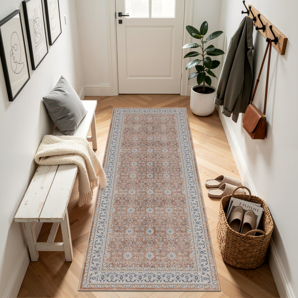 Waschbarer Designer Teppich Für Wohnzimmer, Küche, Flur, Teppichläufer. TERRA