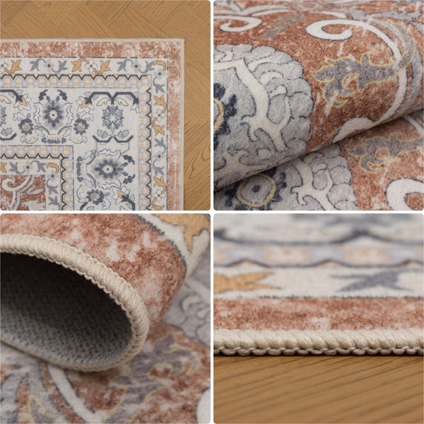 Waschbarer Designer Teppich Für Wohnzimmer, Küche, Flur, Teppichläufer. TERRA