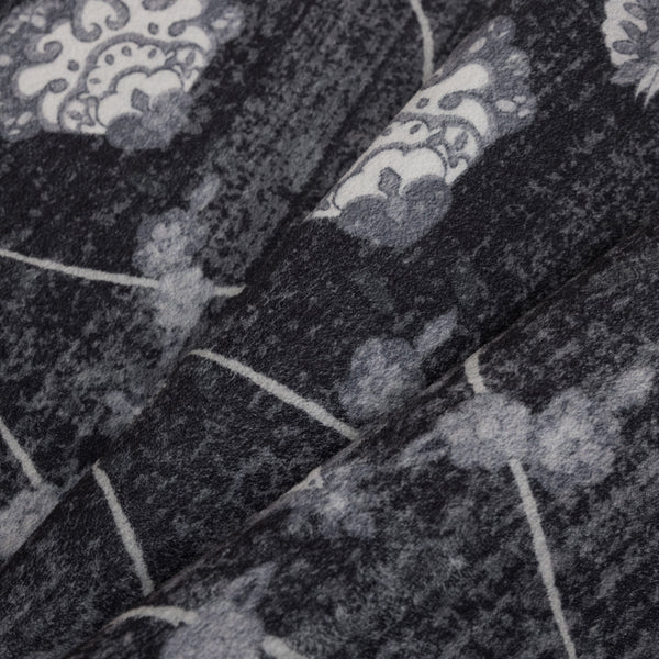 Waschbarer Designer Teppich Für Wohnzimmer, Küche, Flur, Teppichläufer. SCHWARZ