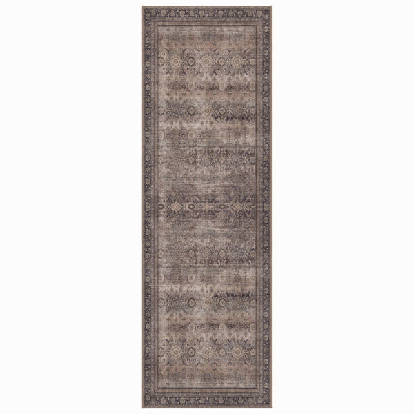 Waschbarer Designer Teppich Für Wohnzimmer, Küche, Flur, Teppichläufer. BRAUN