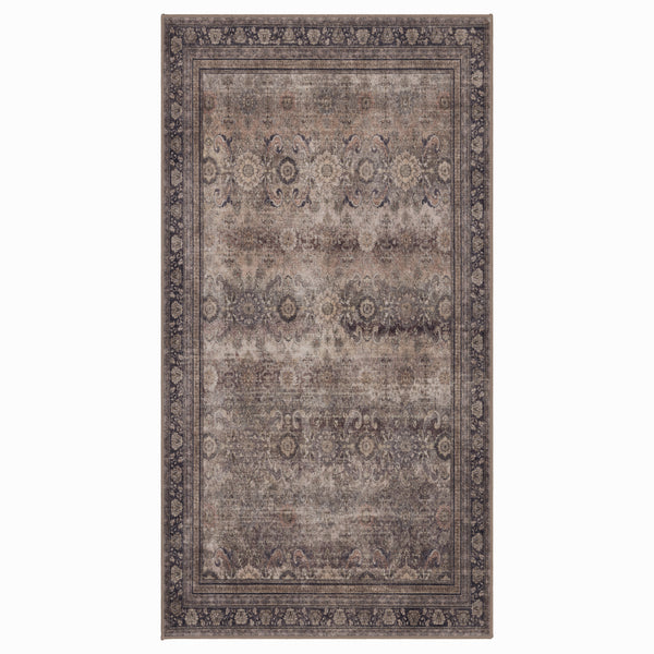Waschbarer Designer Teppich Für Wohnzimmer, Küche, Flur, Teppichläufer. BRAUN