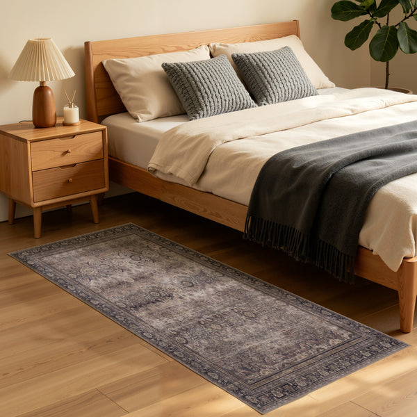 Waschbarer Designer Teppich Für Wohnzimmer, Küche, Flur, Teppichläufer. BRAUN