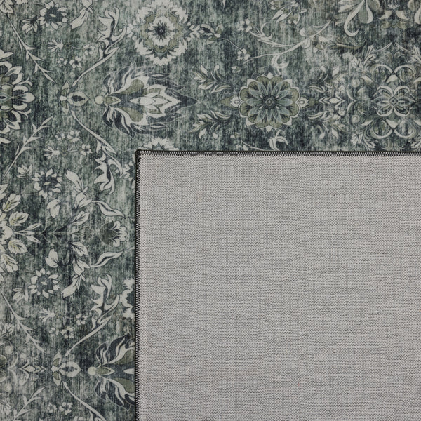 Waschbarer Designer Teppich Für Wohnzimmer, Küche, Flur, Teppichläufer. GRÜN