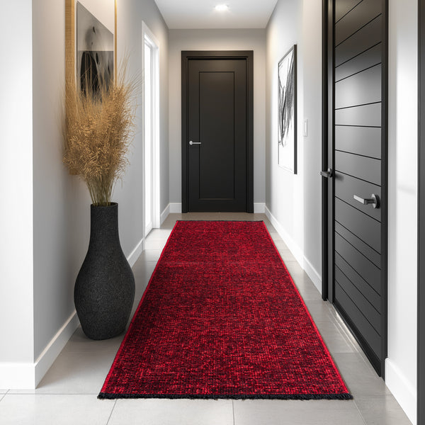 Designer Teppich Rot SPACE 1900