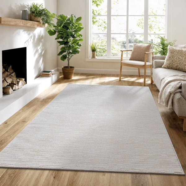 Designer Teppich Merinos SIGN CREME 3050