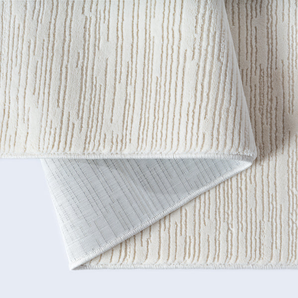 Designer Teppich Merinos SIGN CREME 3050
