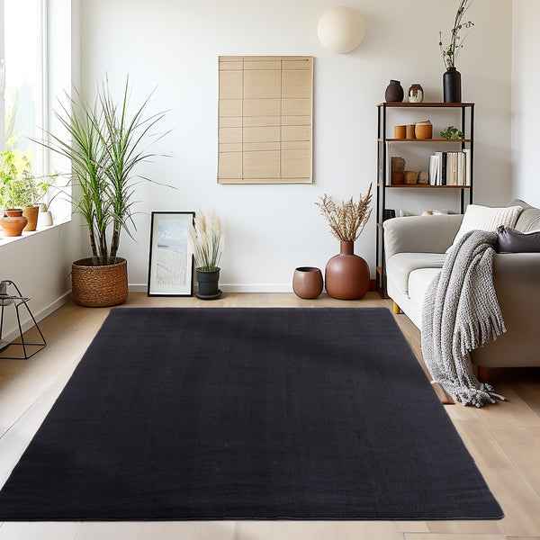 Designer Teppich Schwarz SKY 5400