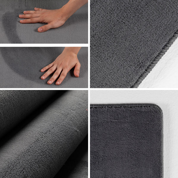 Designer Teppich Dunkel-Grau SKY 5400