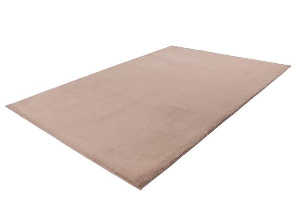 Designer Teppich Einfarbig Plüsch Teppich TAUPE-BRAUN