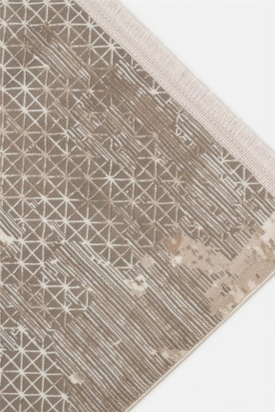 Bambu Teppich Grau/Beige