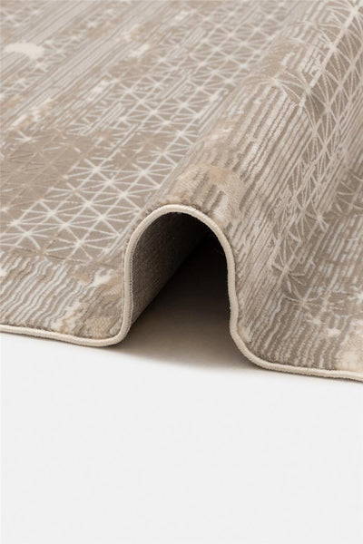 Bambu Teppich Grau/Beige