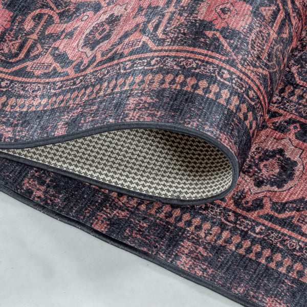 Waschbarer Designer Teppich Für Wohnzimmer, Küche, Flur, Teppichläufer. Rot