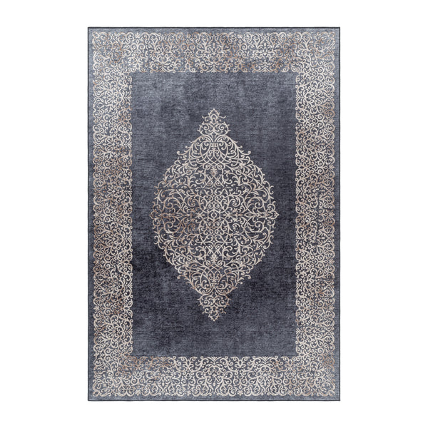 Waschbarer Designer Teppich Für Wohnzimmer, Küche, Flur, Teppichläufer. Schwarz