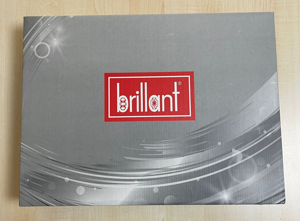 Brillant Bettbezugsset 4 Teilig Weiß/Blau Super Qualität